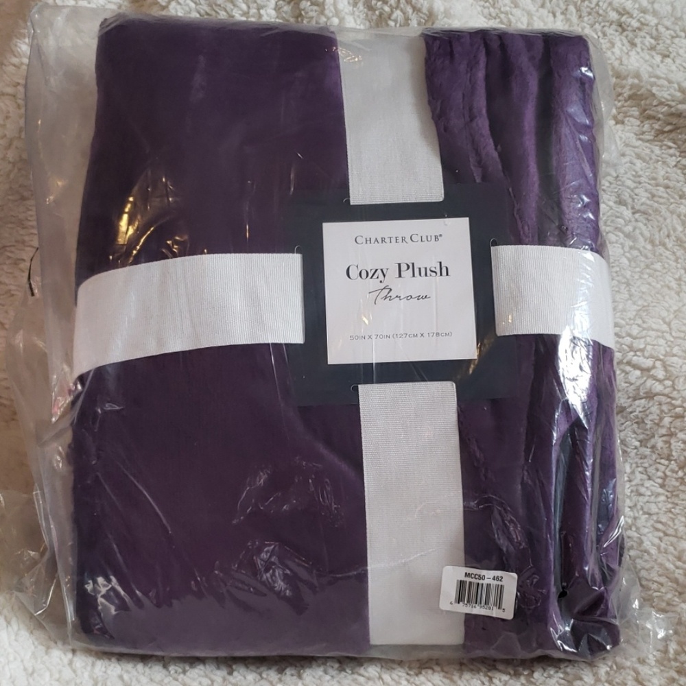Charter Club Cozy Plush Throw